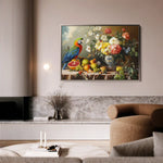 Floral 1188 Canvas Art 60 x 40 cm / Black
