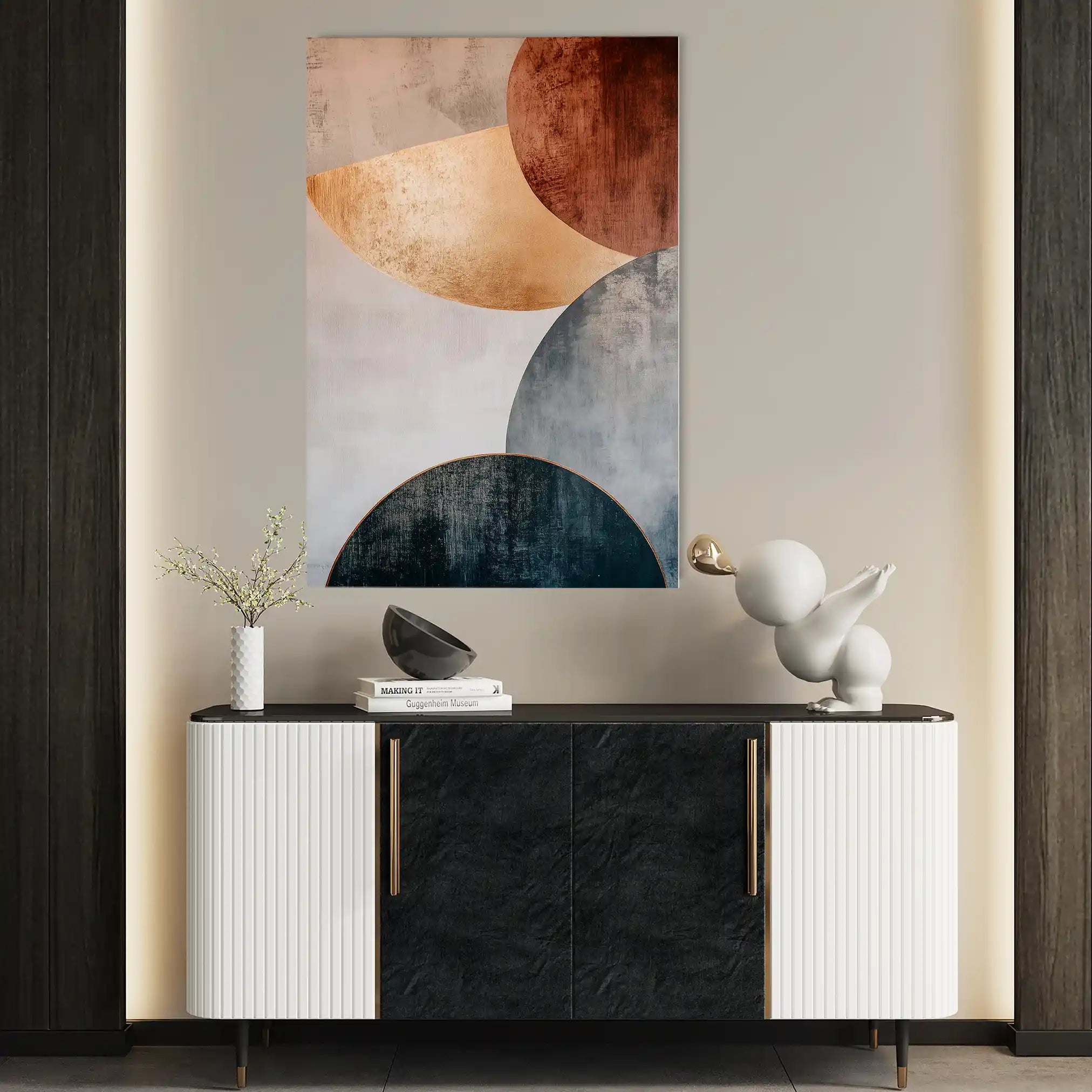 Boho 119 Canvas Art 60 x 40 cm / Black