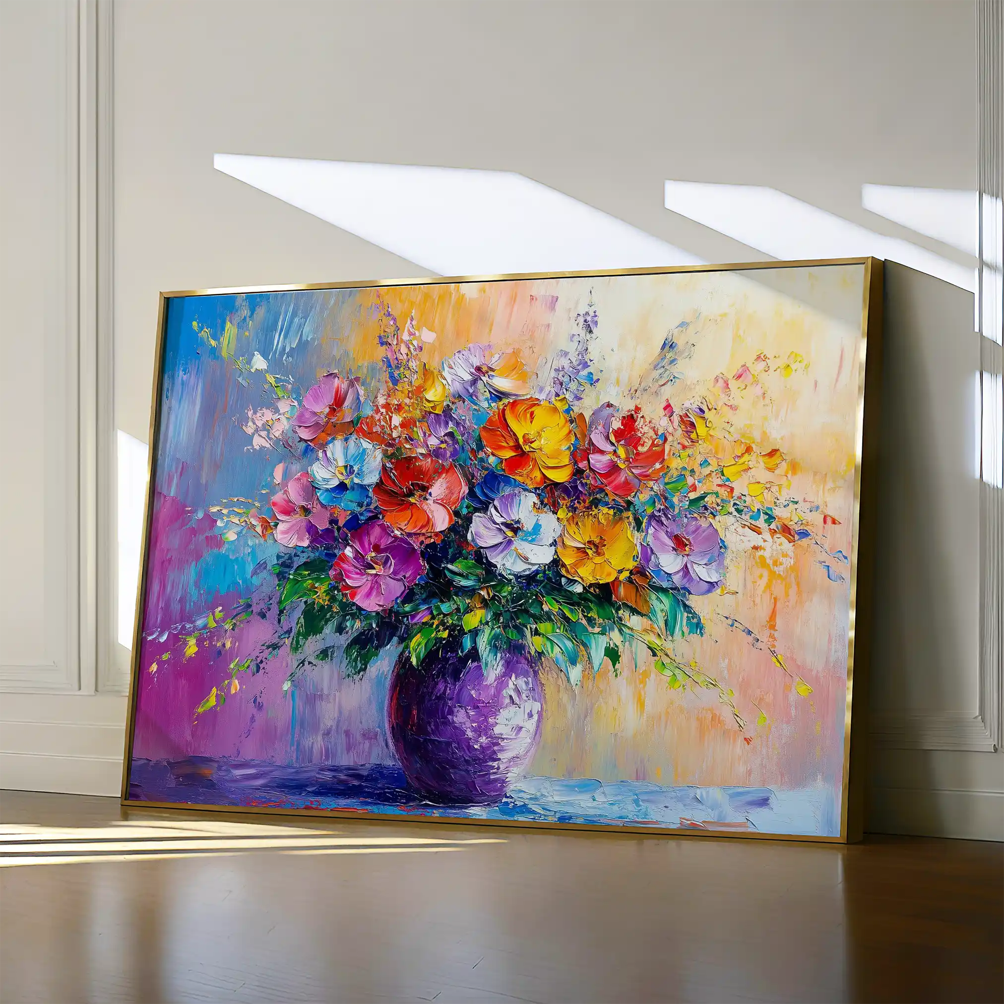 Floral 1193 Canvas Art 60 x 40 cm / Black