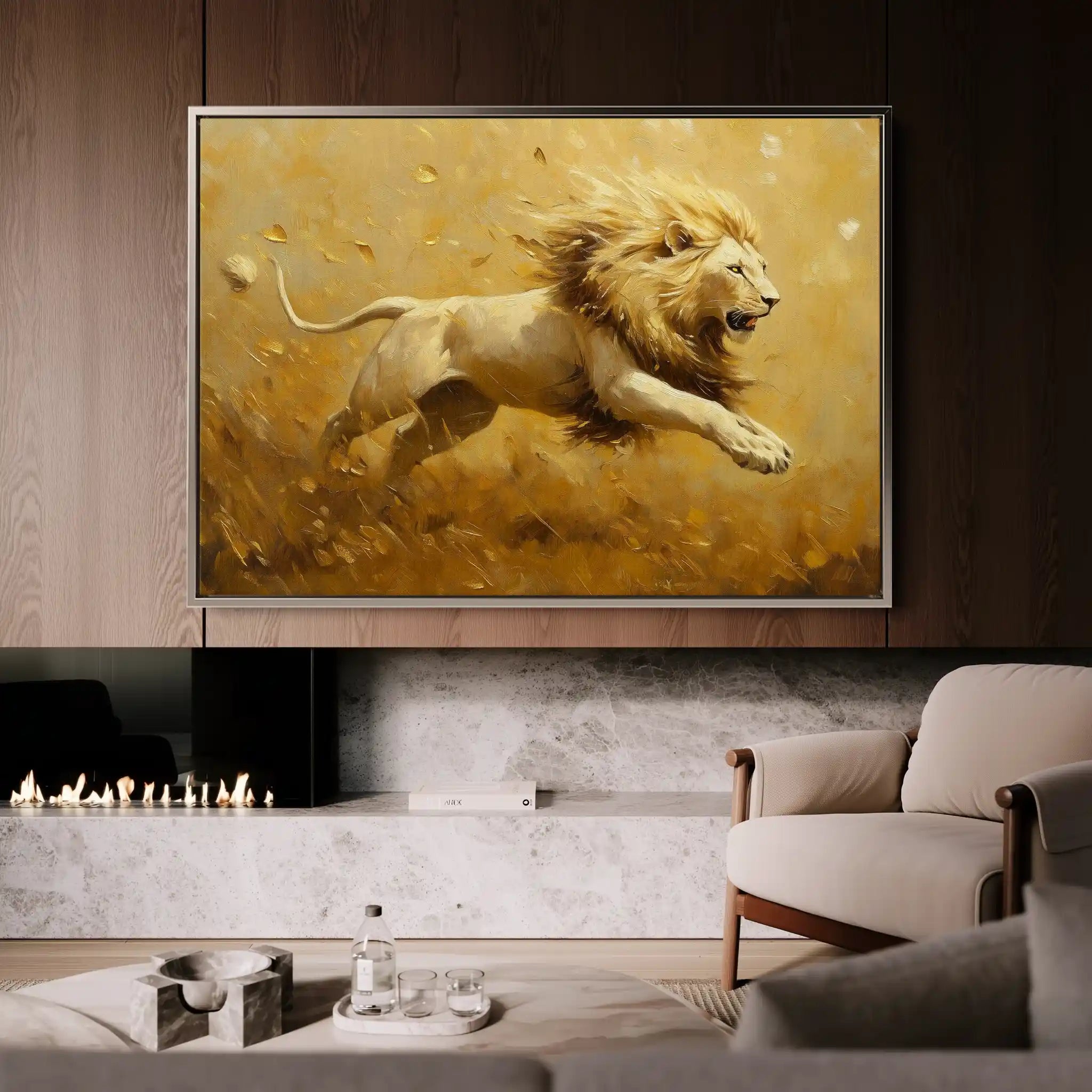 Animals 120 Canvas Art 60 x 40 cm / Black