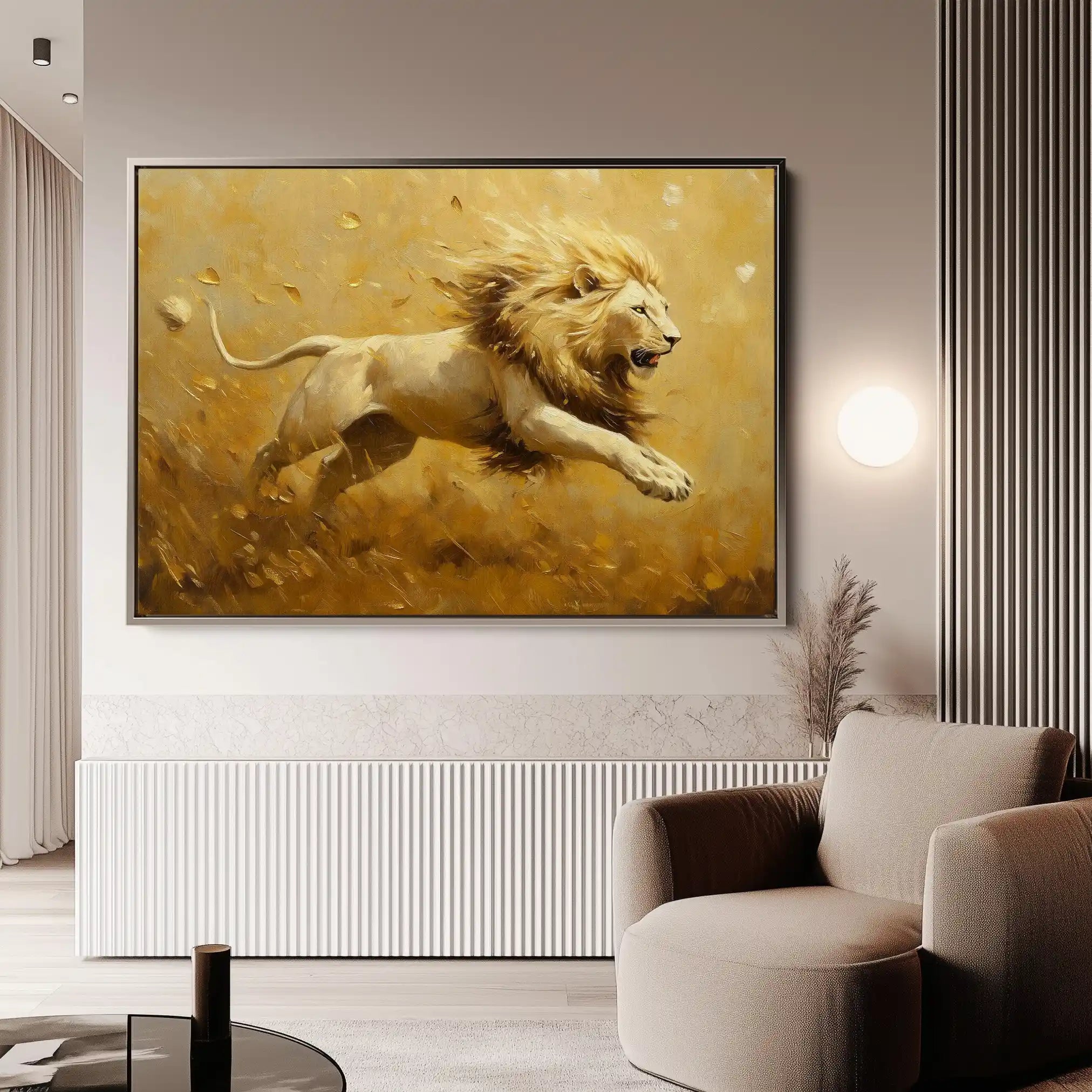 Animals 120 Canvas Art 60 x 40 cm / Black