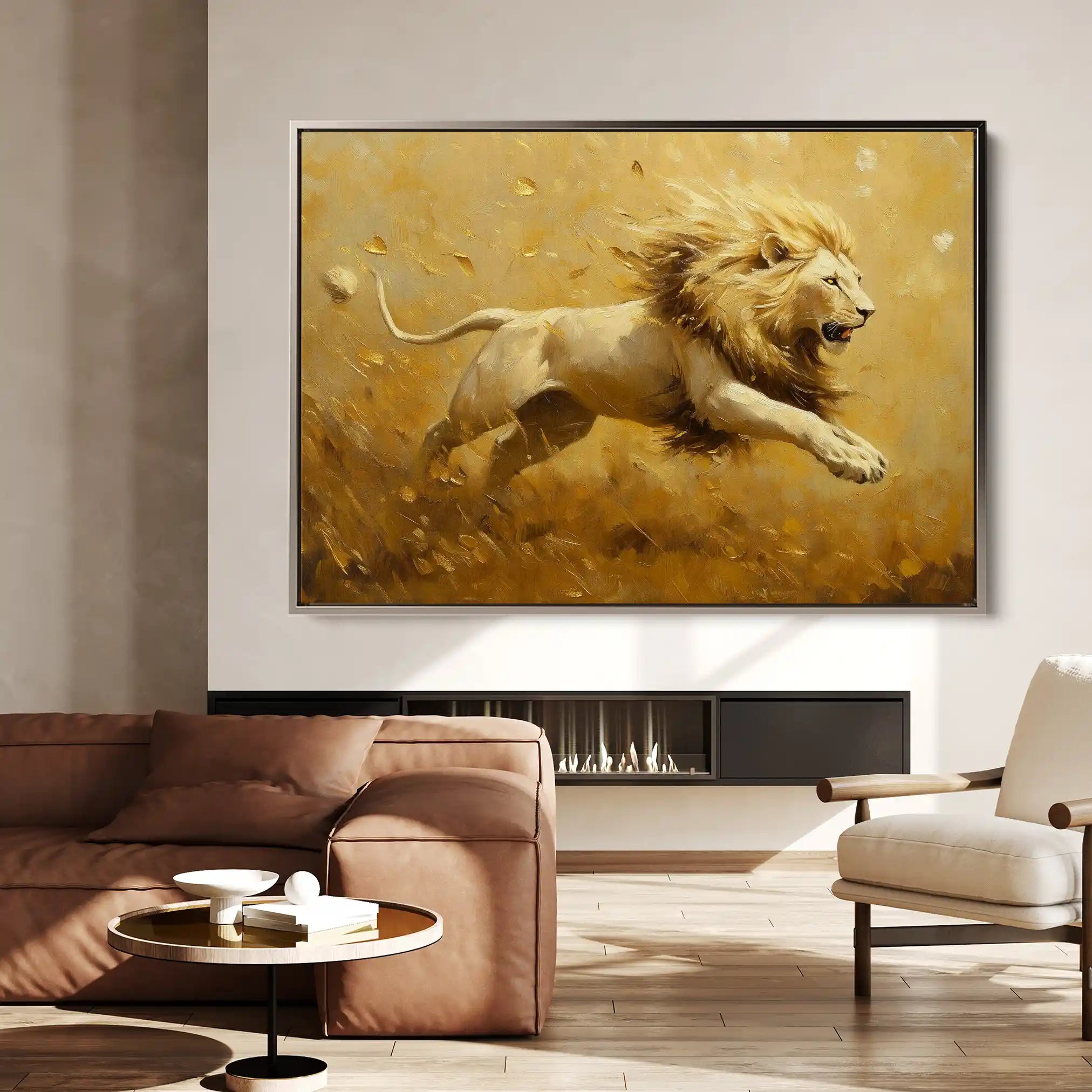 Animals 120 Canvas Art 60 x 40 cm / Black