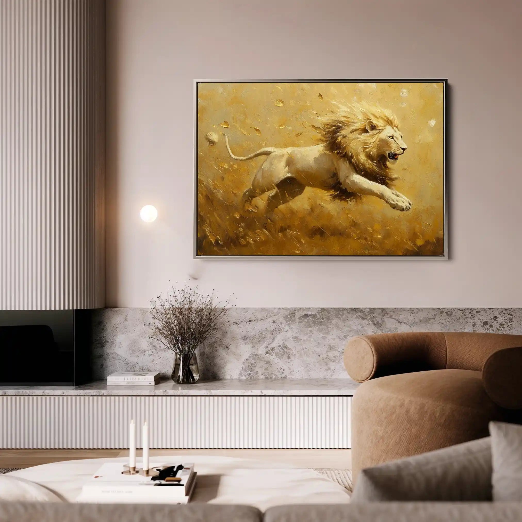 Animals 120 Canvas Art 60 x 40 cm / Black