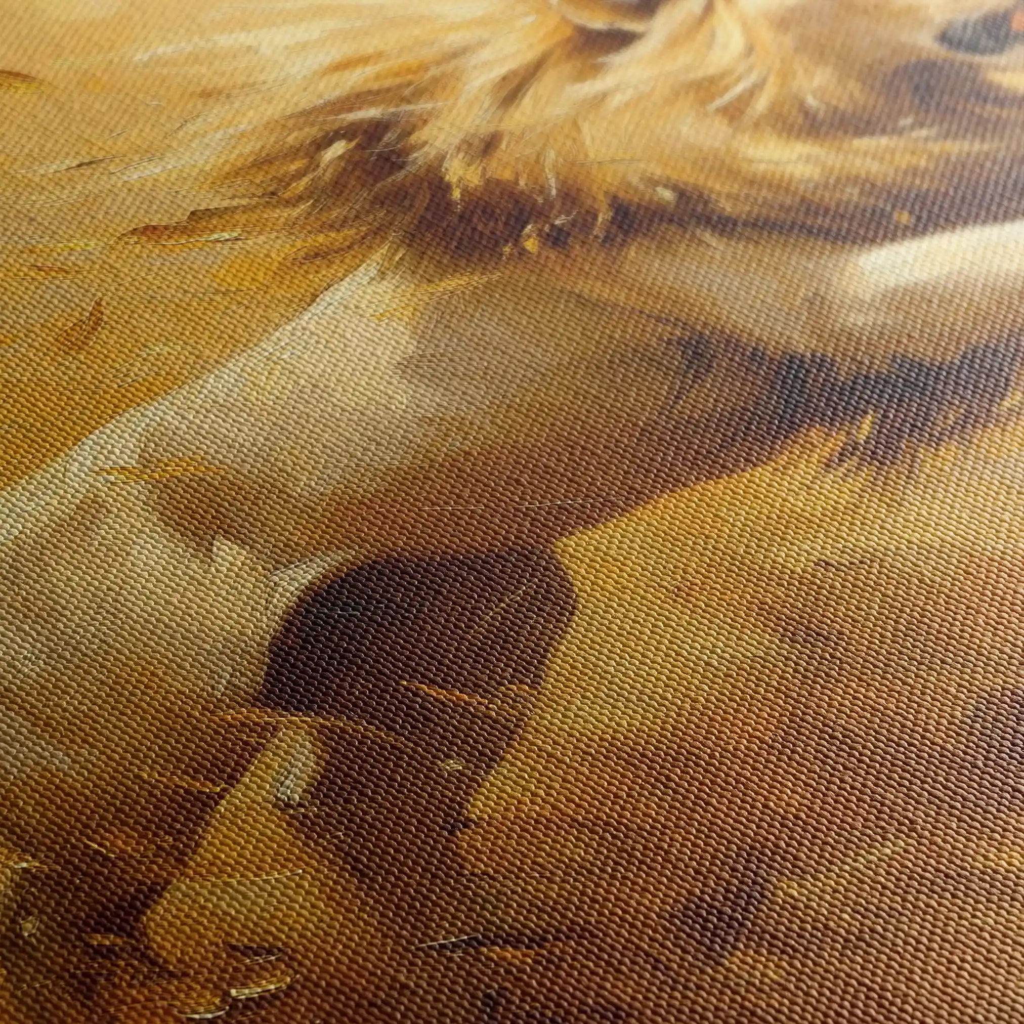 Animals 120 Canvas Art 60 x 40 cm / Black