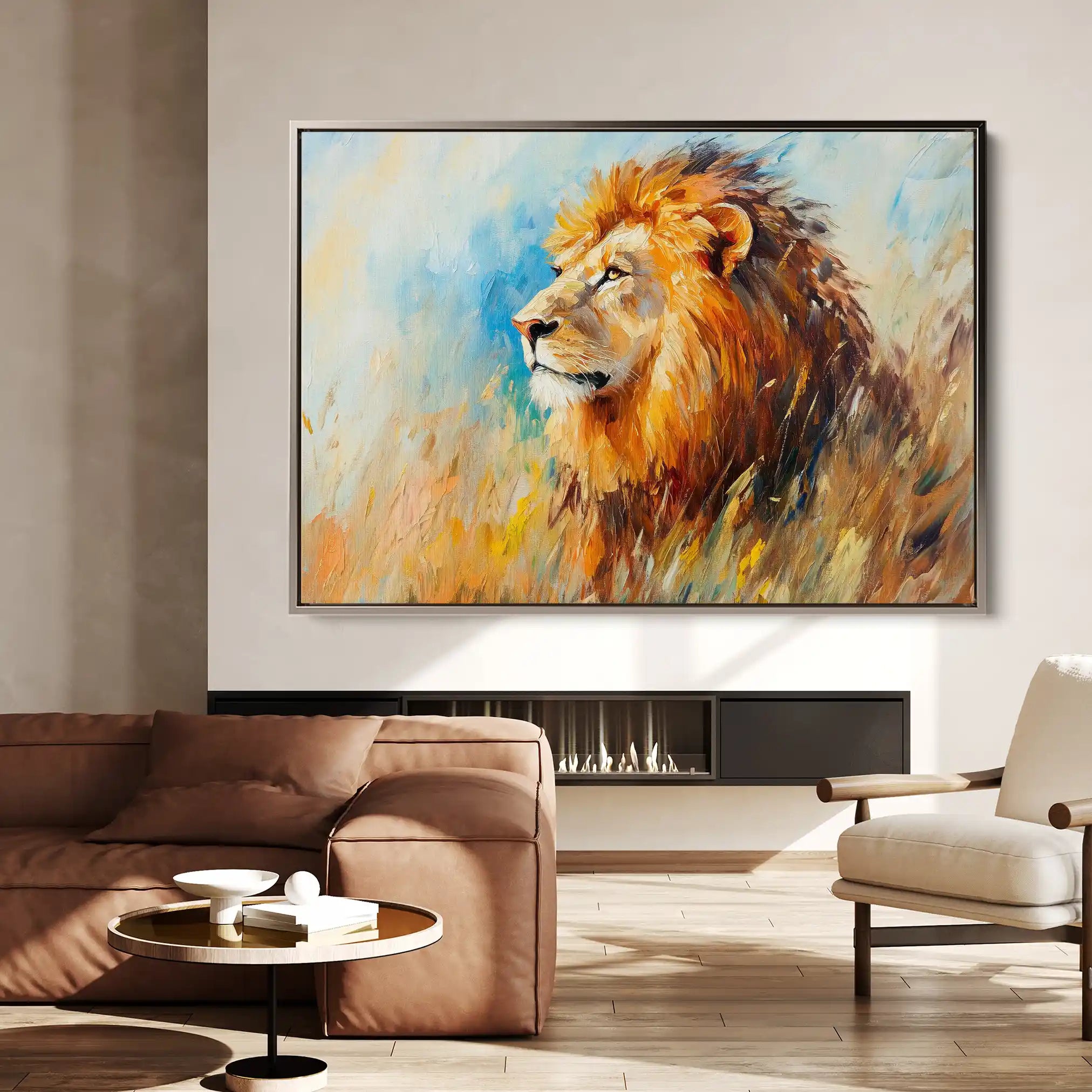 Animals 121 Canvas Art 60 x 40 cm / Black