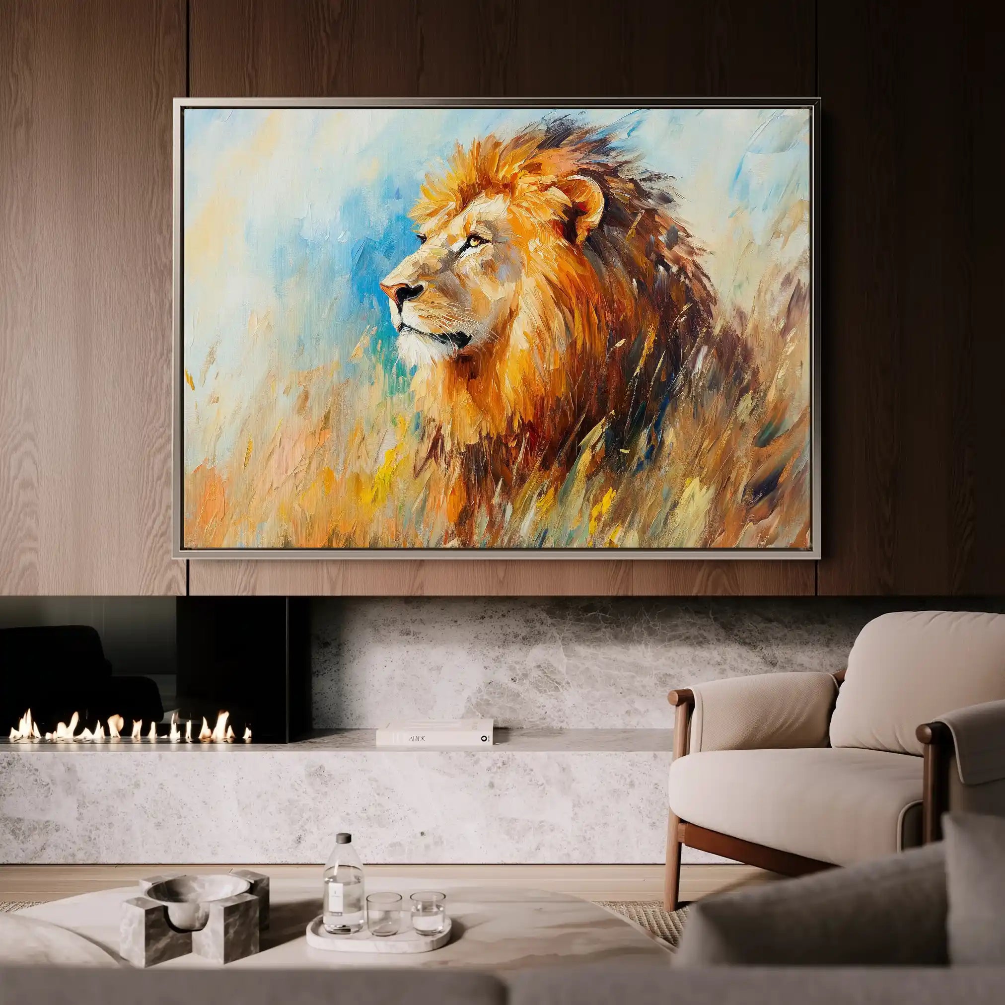 Animals 121 Canvas Art 60 x 40 cm / Black