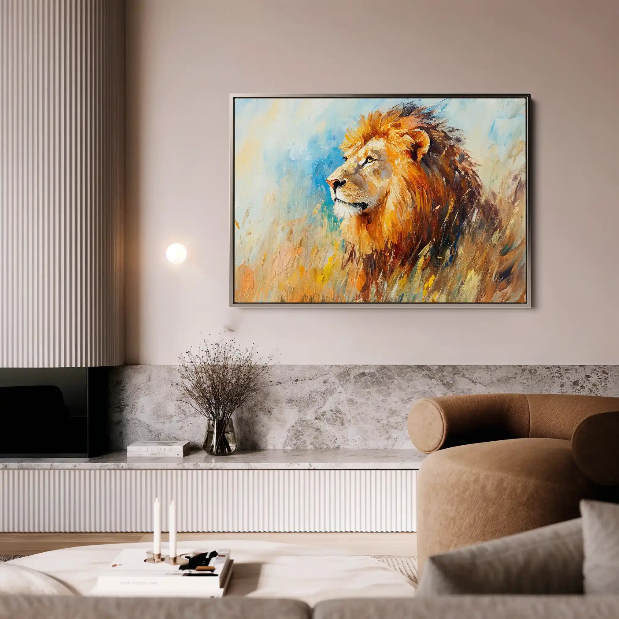 Animals 121 Canvas Art 60 x 40 cm / Black