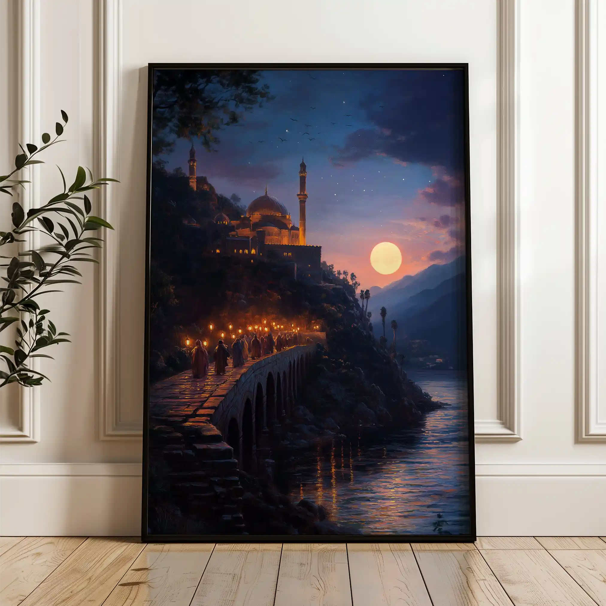 Orientalist 121 Canvas Art 60 x 40 cm / Black