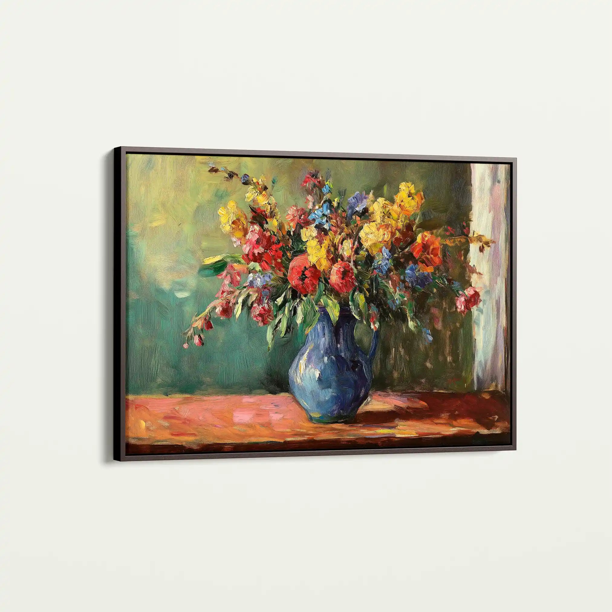 Floral 1211 Canvas Art 60 x 40 cm / Black