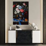 Floral 1213 Canvas Art 60 x 40 cm / Black