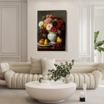 Floral 1217 Canvas Art 60 x 40 cm / Black
