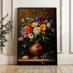 Floral 1219 Canvas Art 60 x 40 cm / Black