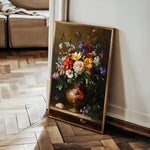 Floral 1219 Canvas Art 60 x 40 cm / Black