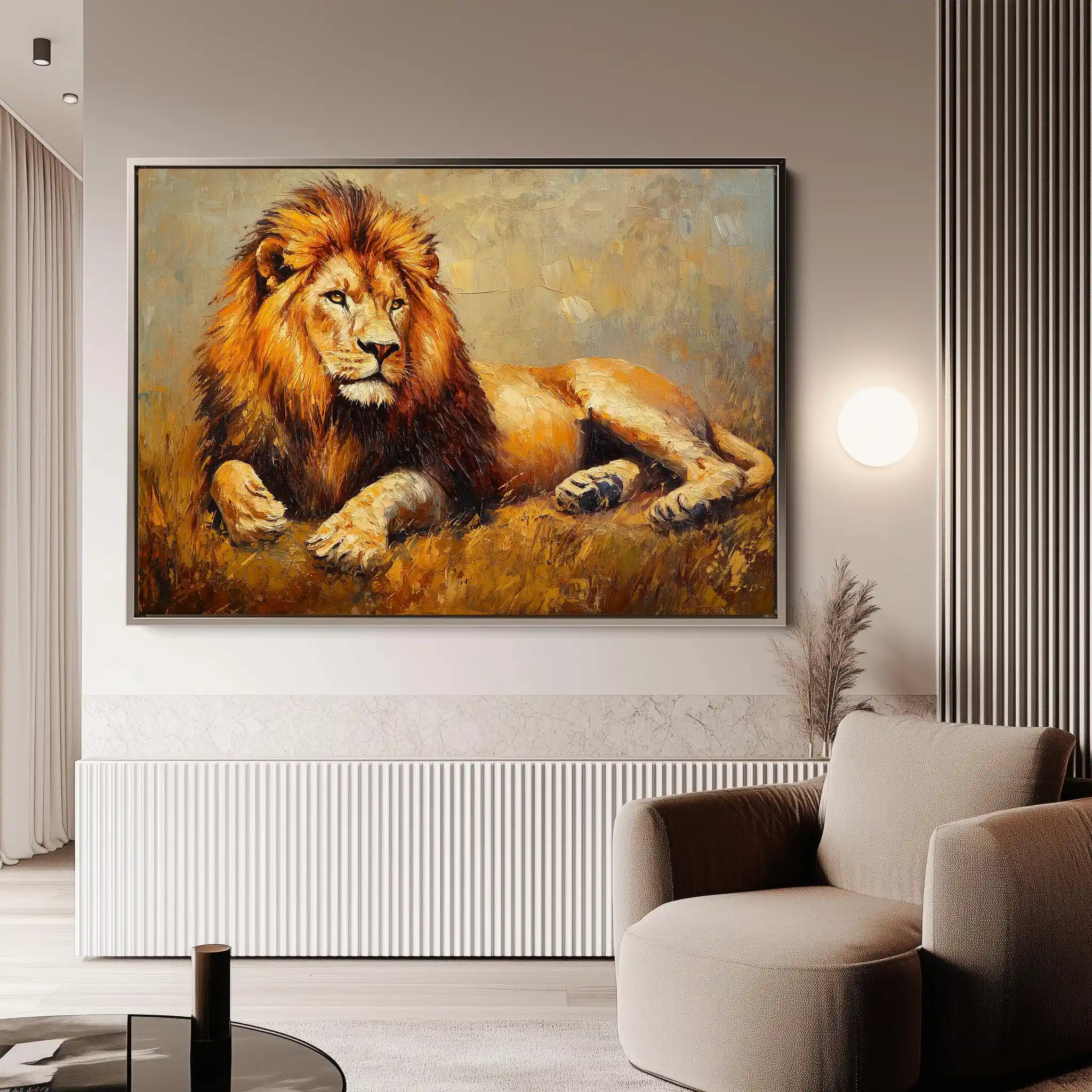 Animals 122 Canvas Art 60 x 40 cm / Black