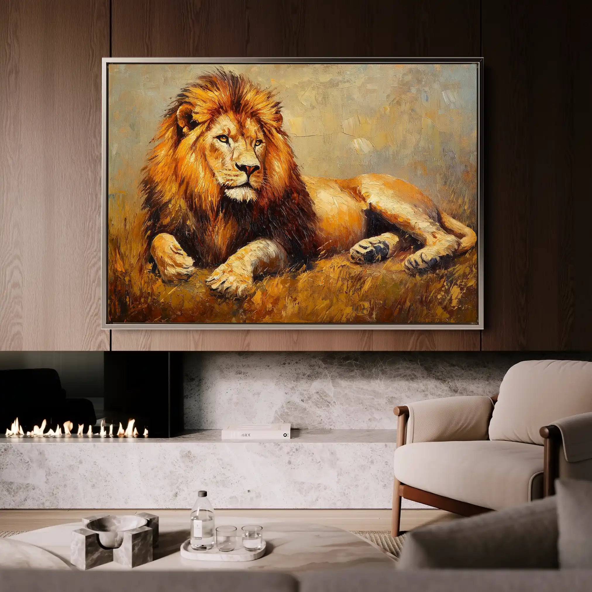 Animals 122 Canvas Art 60 x 40 cm / Black