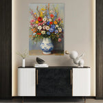Floral 1220 Canvas Art 60 x 40 cm / Black