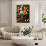 Floral 1223 Canvas Art 60 x 40 cm / Black