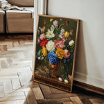 Floral 1223 Canvas Art 60 x 40 cm / Black