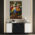 Floral 1223 Canvas Art 60 x 40 cm / Black