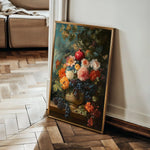 Floral 1228 Canvas Art 60 x 40 cm / Black