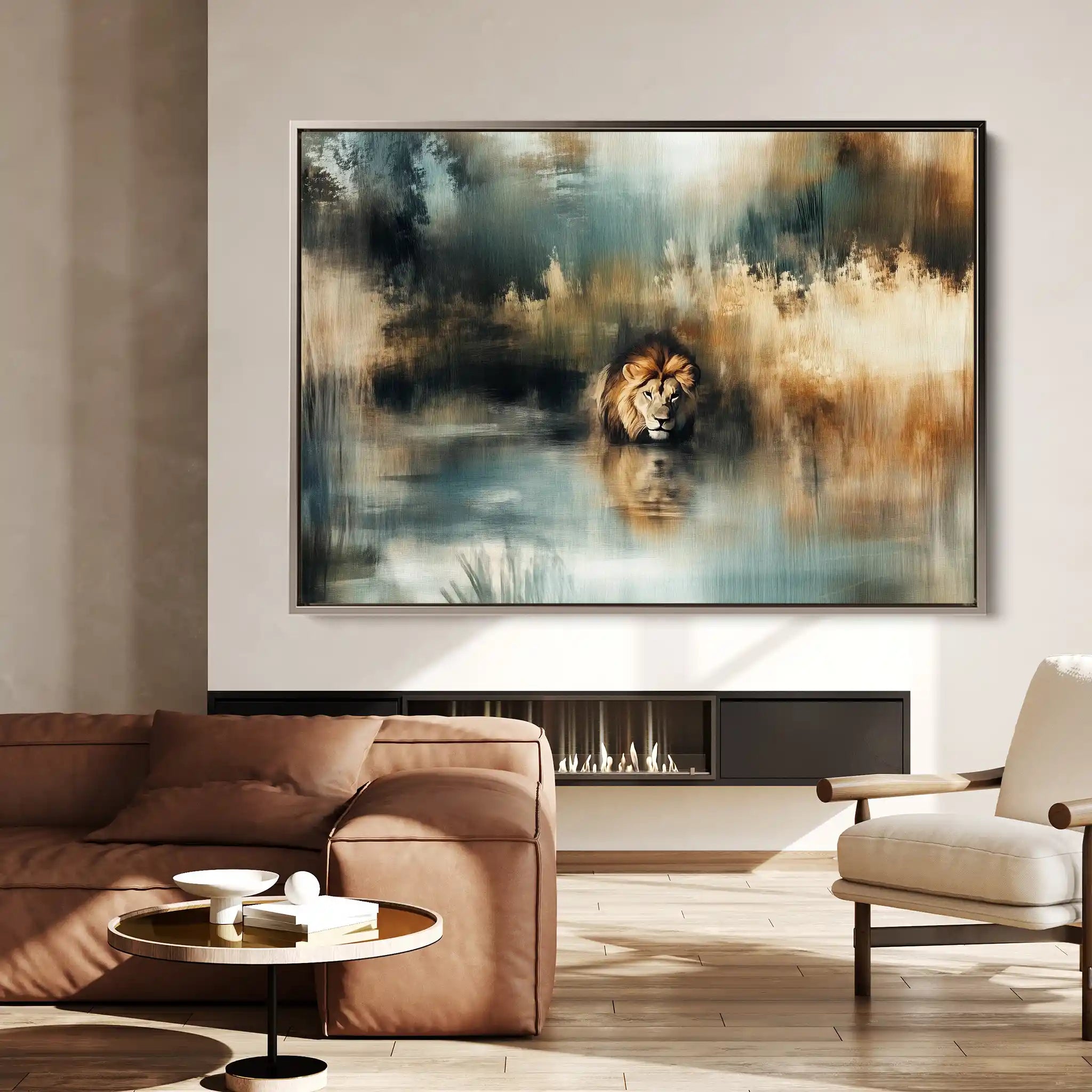 Animals 123 Canvas Art 60 x 40 cm / Black