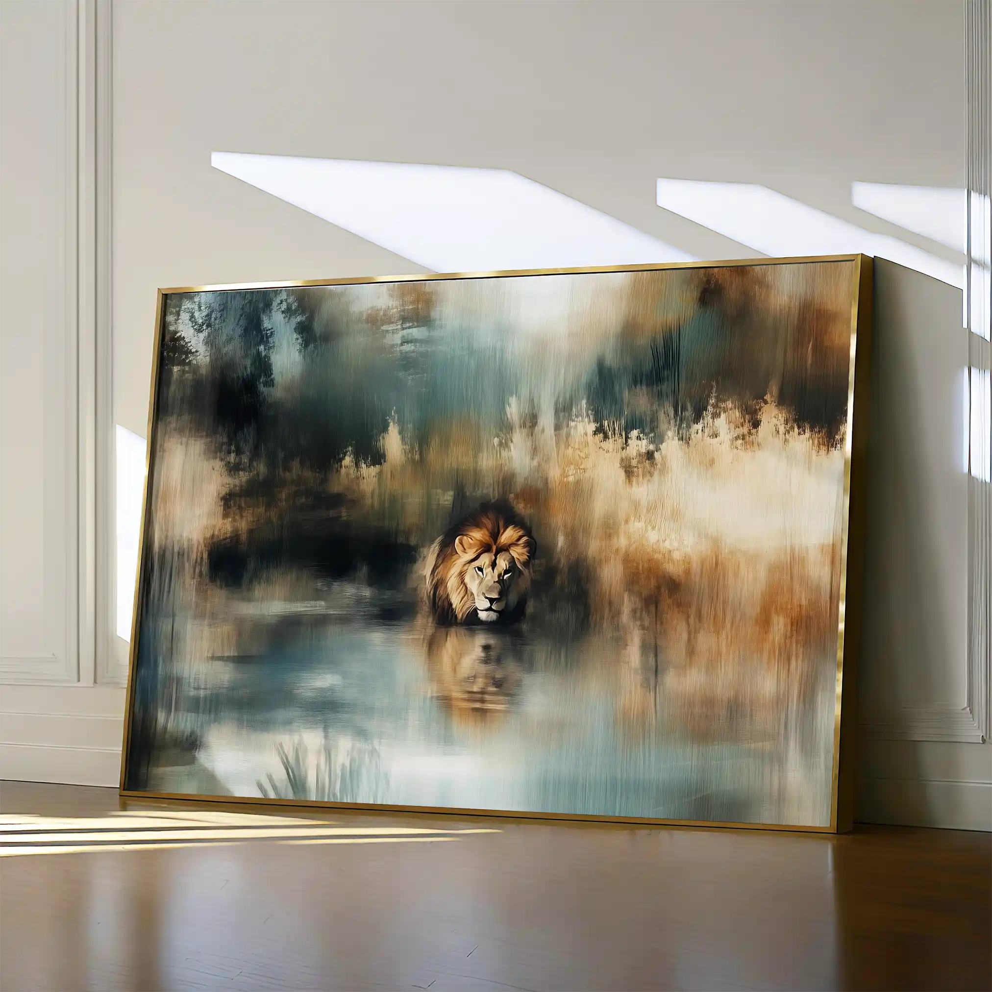 Animals 123 Canvas Art 60 x 40 cm / Black
