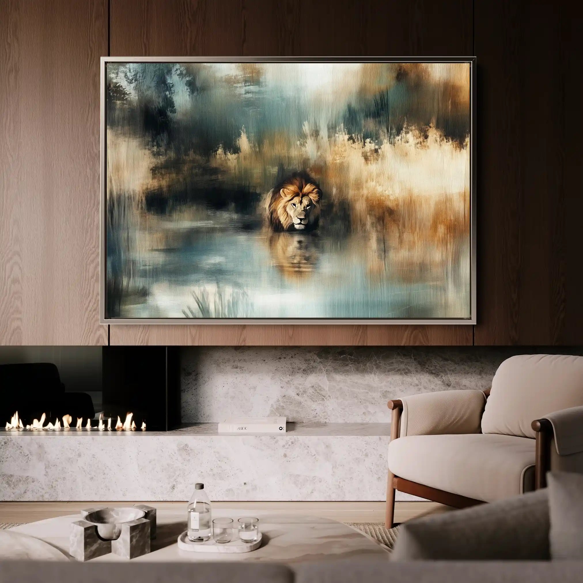 Animals 123 Canvas Art 60 x 40 cm / Black