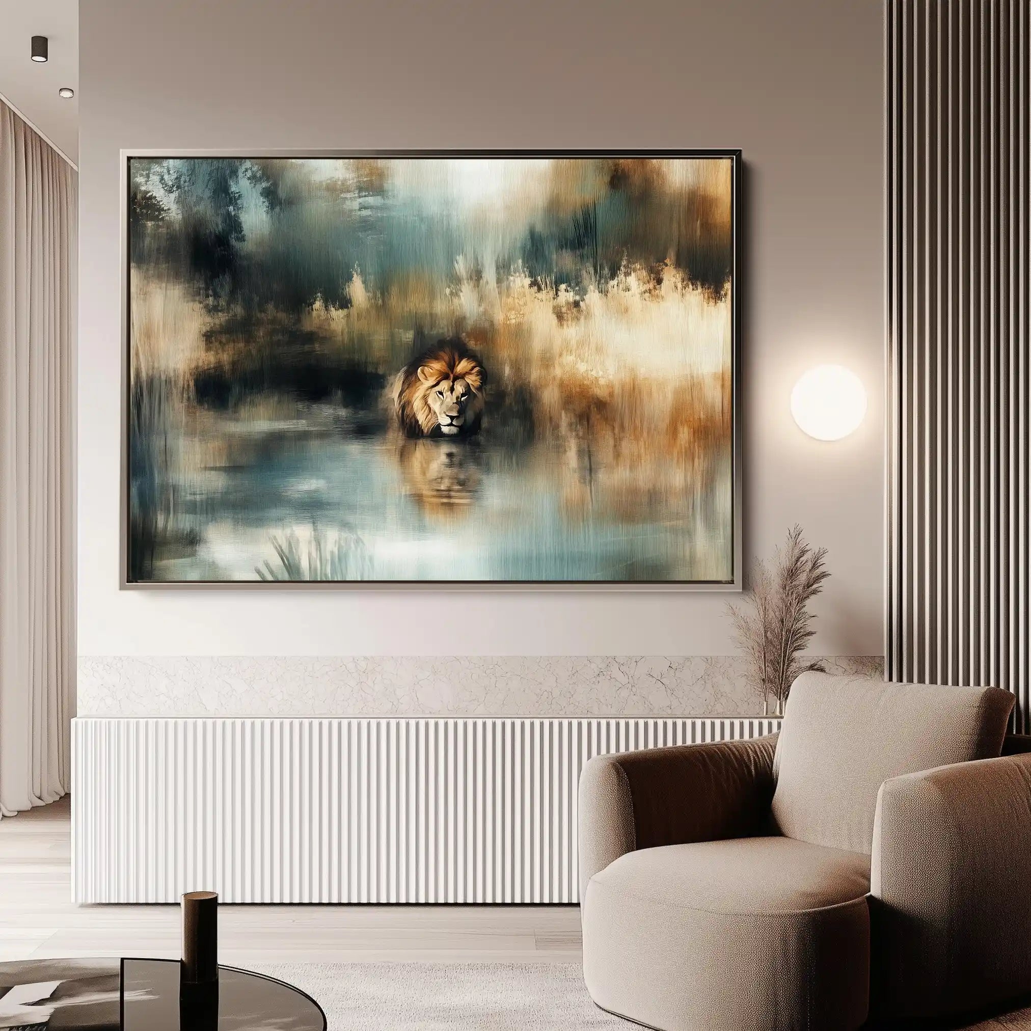 Animals 123 Canvas Art 60 x 40 cm / Black