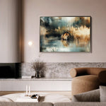 Animals 123 Canvas Art 60 x 40 cm / Black