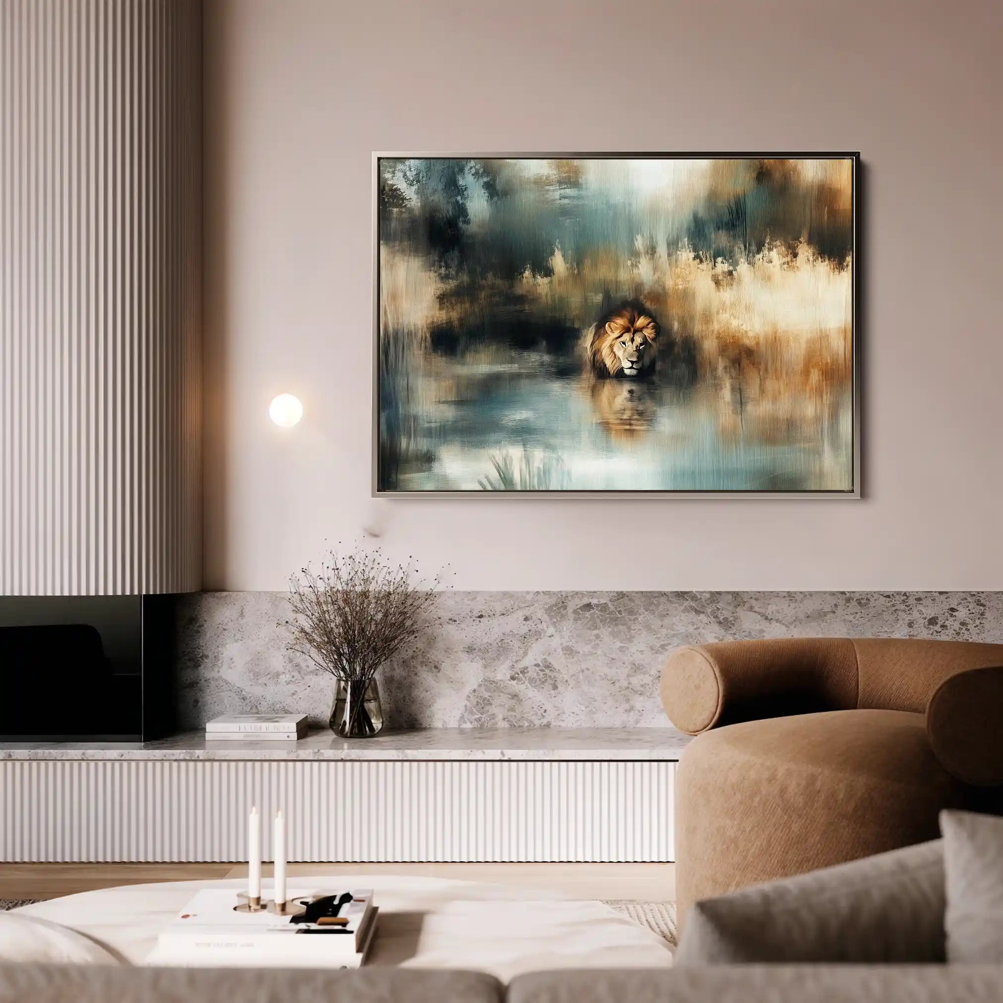Animals 123 Canvas Art 60 x 40 cm / Black
