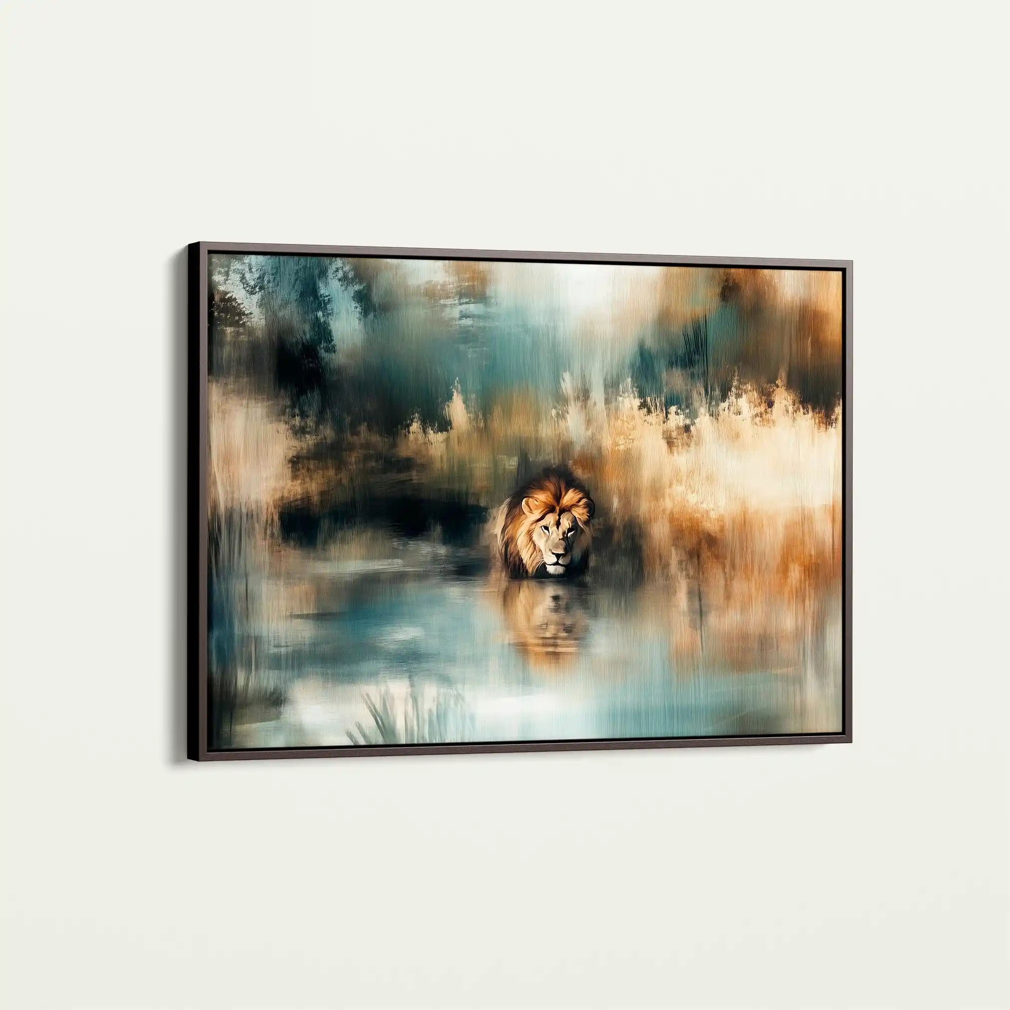 Animals 123 Canvas Art 60 x 40 cm / Black
