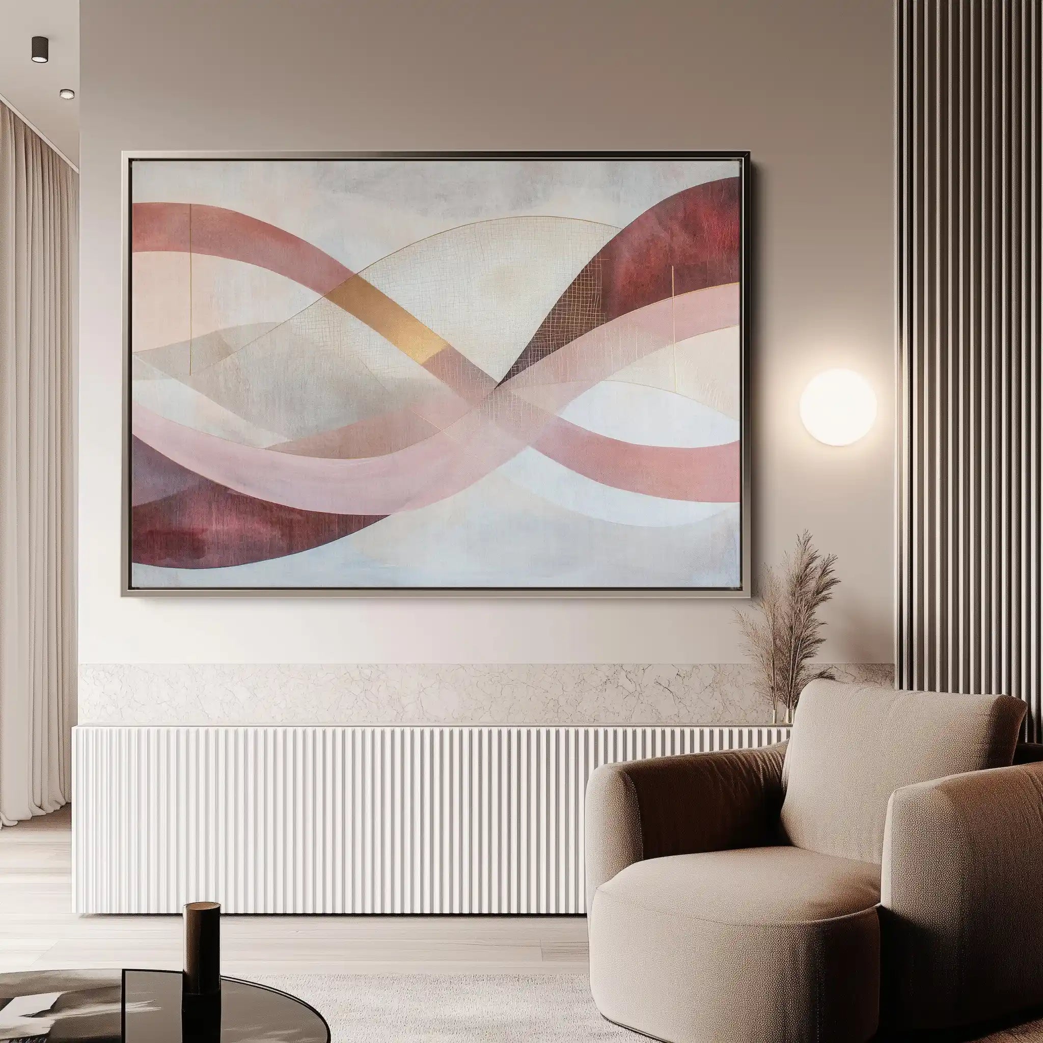 Boho 123 Canvas Art 60 x 40 cm / Black