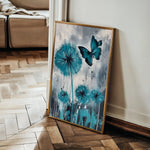 Floral 1235 Canvas Art 60 x 40 cm / Black