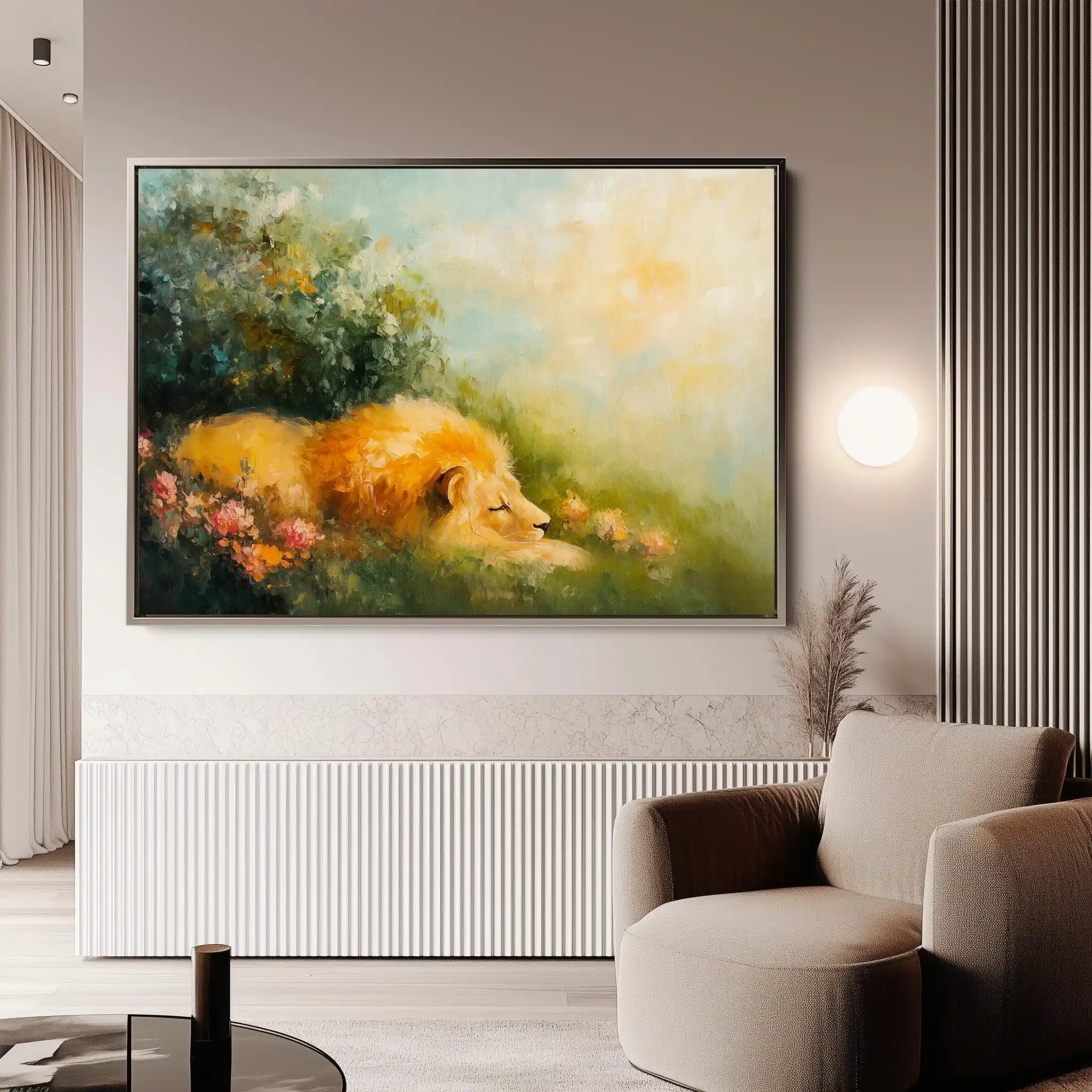 Animals 124 Canvas Art 60 x 40 cm / Black
