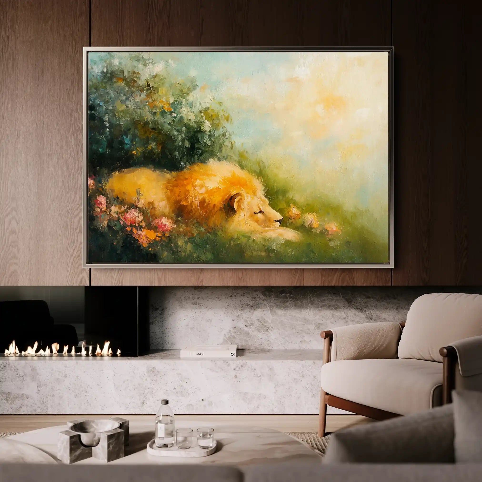Animals 124 Canvas Art 60 x 40 cm / Black