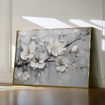 Floral 124 Canvas Art 60 x 40 cm / Black