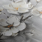 Floral 124 Canvas Art 60 x 40 cm / Black