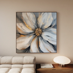 Floral 1243 Canvas Art 60 x 60 cm / Black