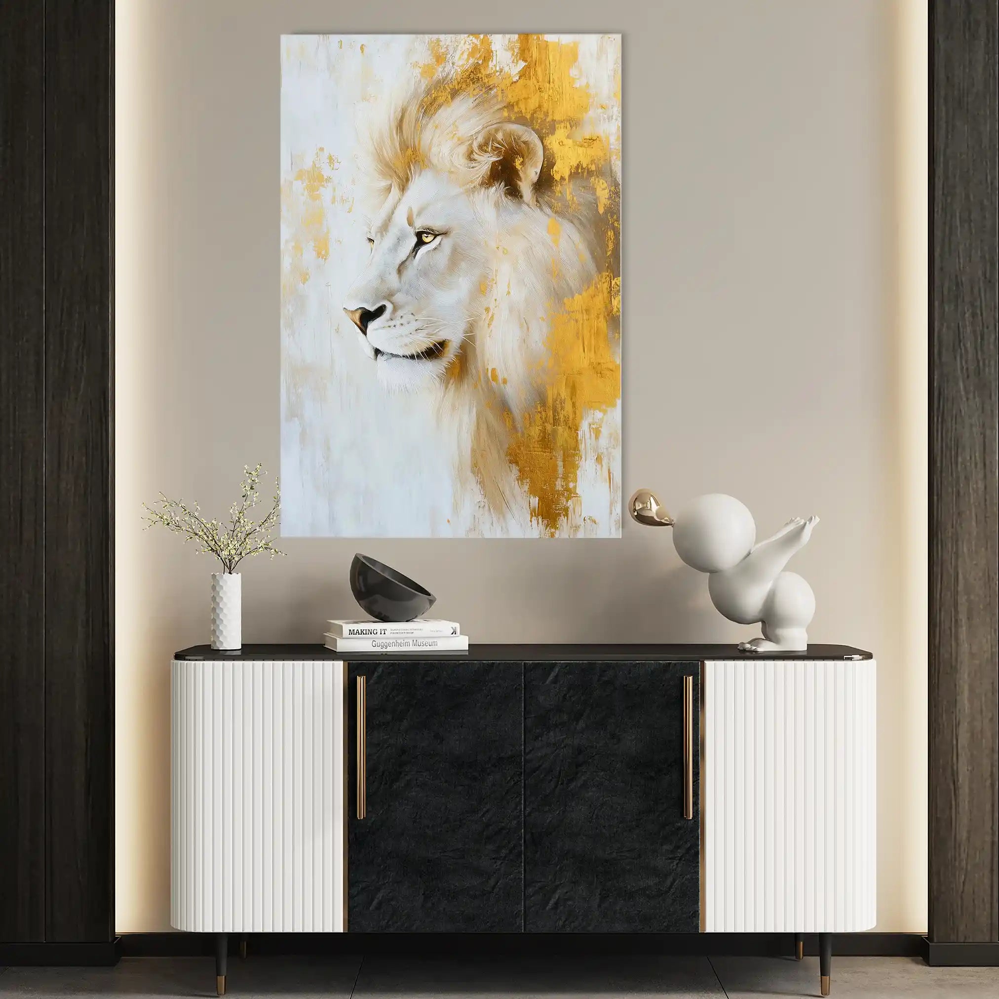 Animals 125 Canvas Art 60 x 40 cm / Black