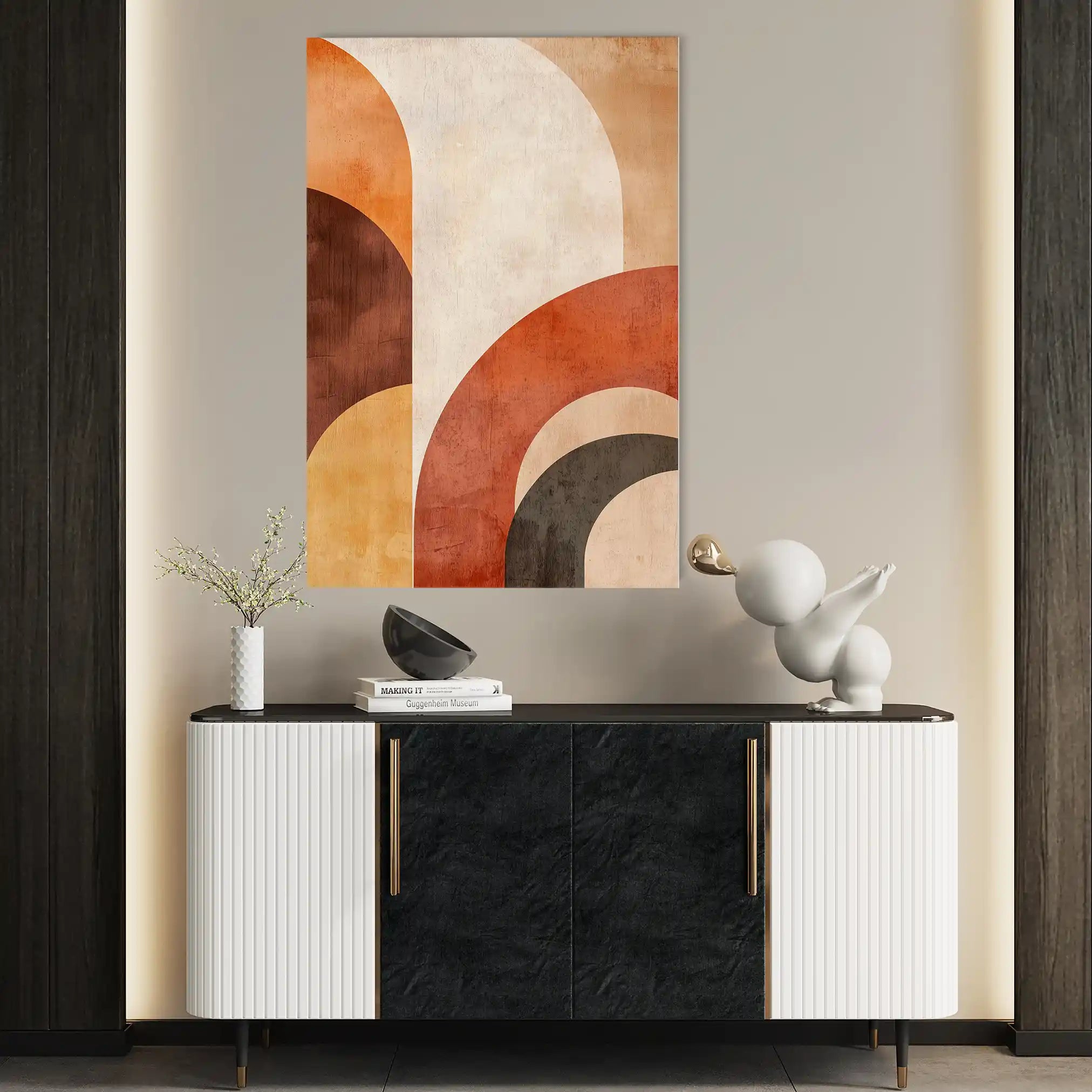 Boho 125 Canvas Art 60 x 40 cm / Black