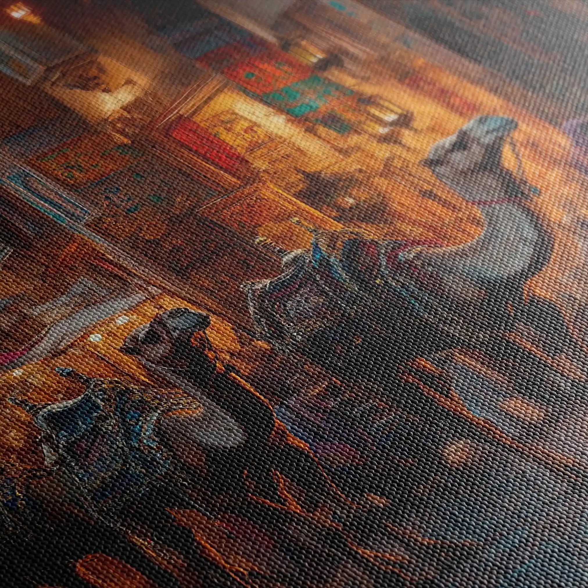 Orientalist 125 Canvas Art 60 x 40 cm / Black