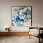 Floral 1250 Canvas Art 60 x 60 cm / Black