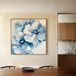 Floral 1250 Canvas Art 60 x 60 cm / Black