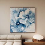 Floral 1250 Canvas Art 60 x 60 cm / Black