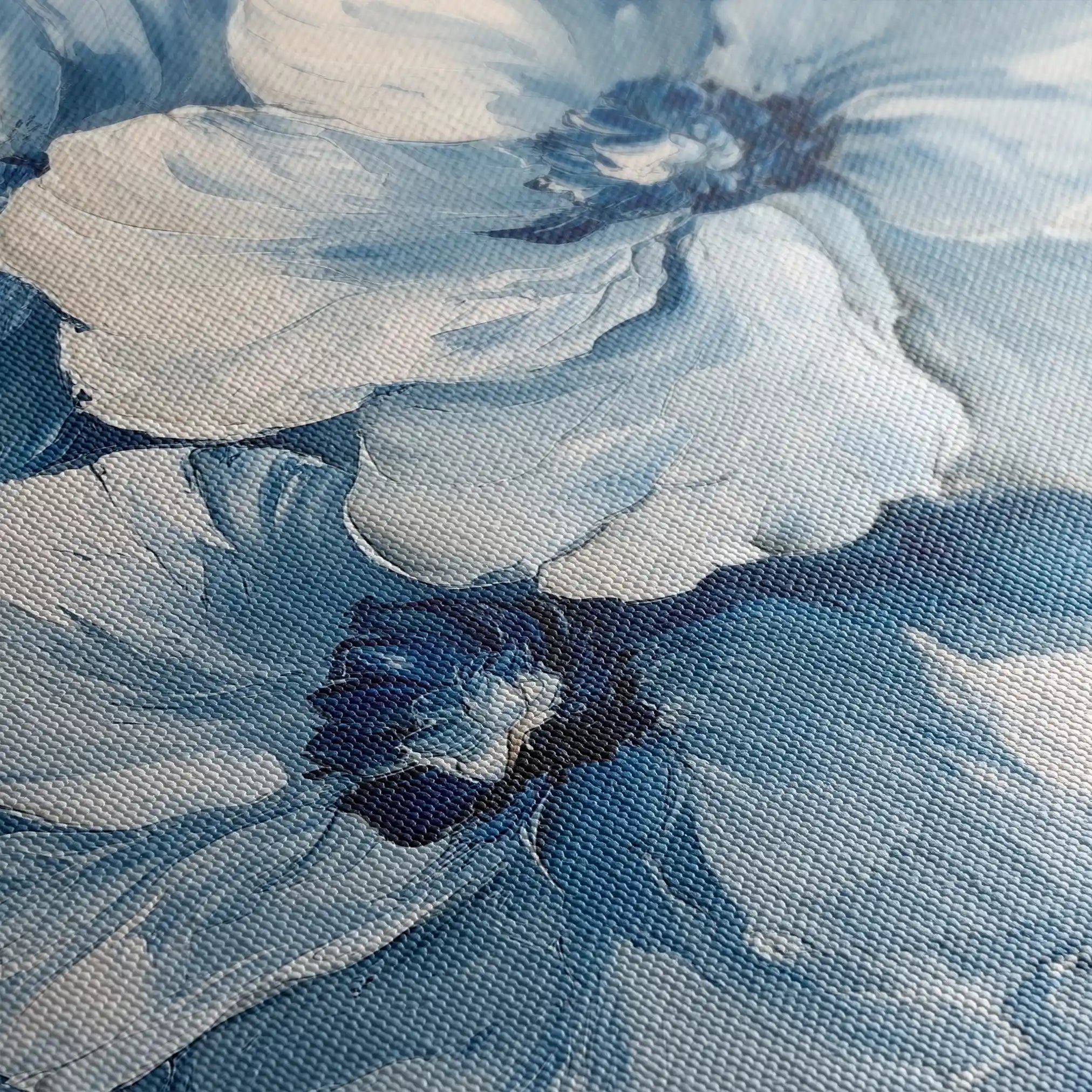 Floral 1250 Canvas Art 60 x 60 cm / Black