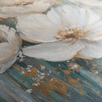 Floral 1252 Canvas Art 60 x 60 cm / Black