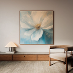 Floral 1256 Canvas Art 60 x 60 cm / Black