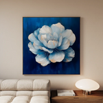 Floral 1259 Canvas Art 60 x 60 cm / Black