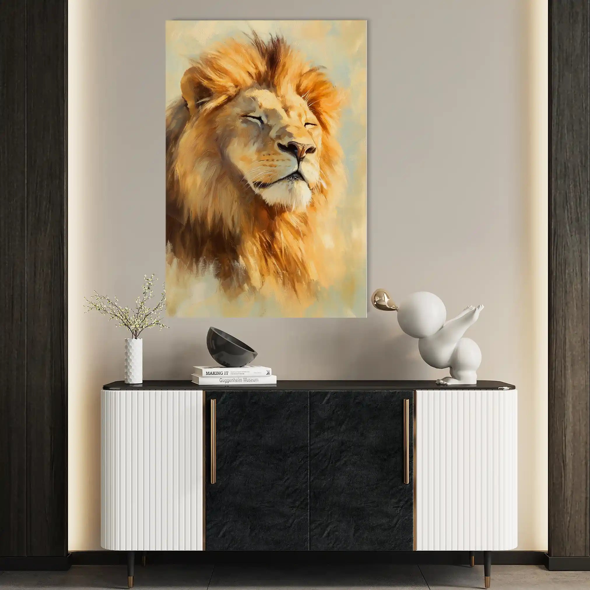 Animals 126 Canvas Art 60 x 40 cm / Black