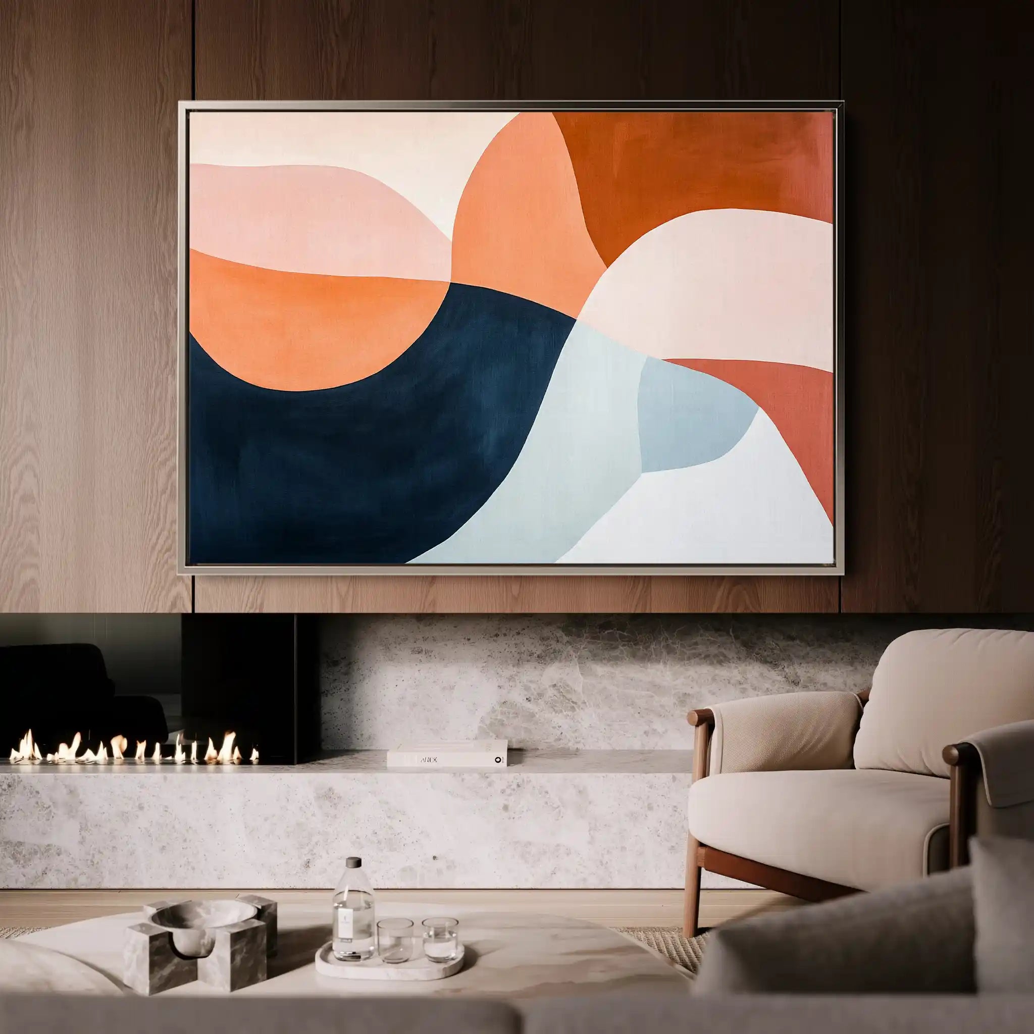 Boho 126 Canvas Art 60 x 40 cm / Black